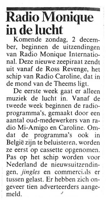 19841129 Adformatie Radio Monique in de lucht zondag 2 december.jpg