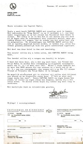 19701127 Capital Radio Bedelbrief Berthe Beydals.jpg