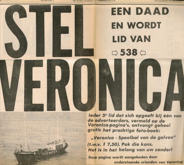 19731011 Stadblad Haarlem Stel een daad en wordt lid van 538 veronica.jpg