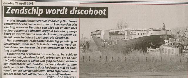 20010424 Tel Zendschip wordt discoboot Veronica.jpg