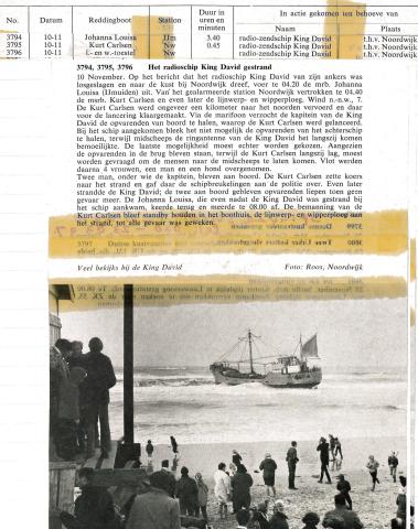 19710601 De Reddingsboot KNZHRM Radioschip King david gestrand.jpg