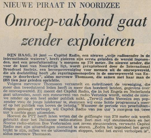 19700616 VK Omroep vakbond gaat zender exploiteren Capital radio.jpg