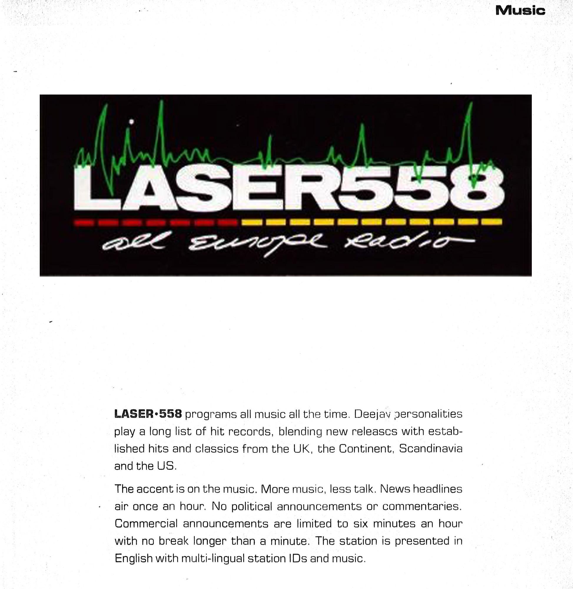 Press release Laser 558 December 1983