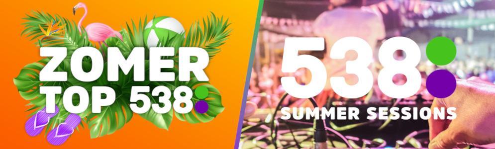 Zomer op 538: speciale hitlijst en 538 Summer Sessions - Hitnoteringen