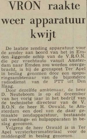 19600208 De Stem VRON raakt weer apparatuur kwijt.jpg