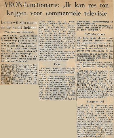 19591112 Tubantia VRON Fucntionaris Ik kan 6 ton krijgen voor comm televisie.jpg