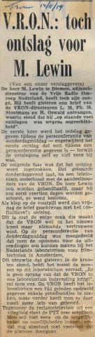 19591114 Trouw VRON toch ontslag voor M Lewin.jpg