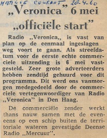 19600428 haagse courant  Veronica 6 mei officieele start.jpg