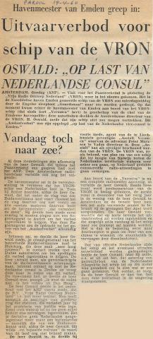 19600419 Parool Uitvaartverbod schip van de VRON.jpg