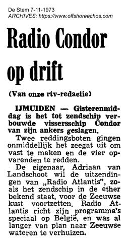 19731107 De stem Radio Condor op drift.jpg