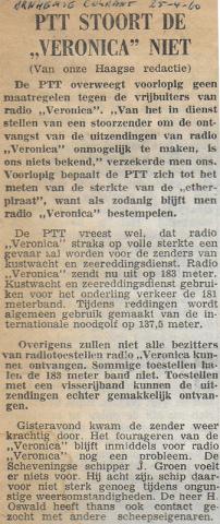 19600425 arnhemsche courant PTT stoort de Veronica niet.jpg